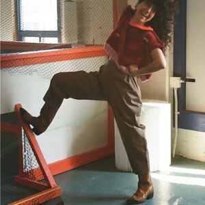 Tony Chestnut Roony Trousers Olive Medium Made in Canada